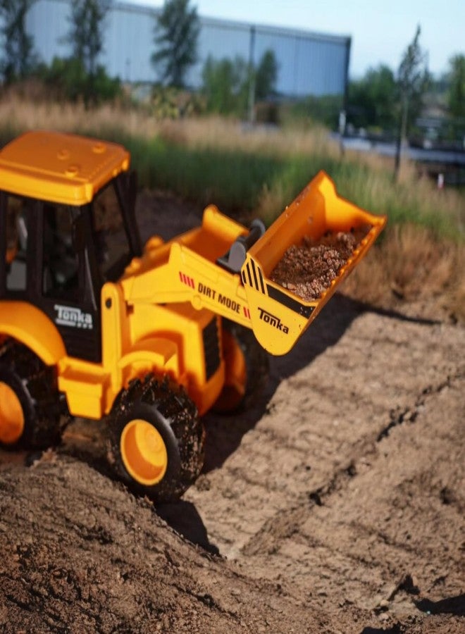 ستايلبيس ألعاب بناء بلاستيكية من ستايل بيس، حفارة وجرافة، إطارات متينة عالية الكثافة مانعة للانزلاق، تعمل بالاحتكاك، شاحنات لعبة تعمل بالسحب للخلف، مركبة غير قابلة للكسر، مناسبة للأطفال من عمر 3 سنوات فما فوق - Image 3